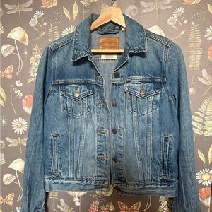 Levi's Blue Denim Jacket with Leather Label